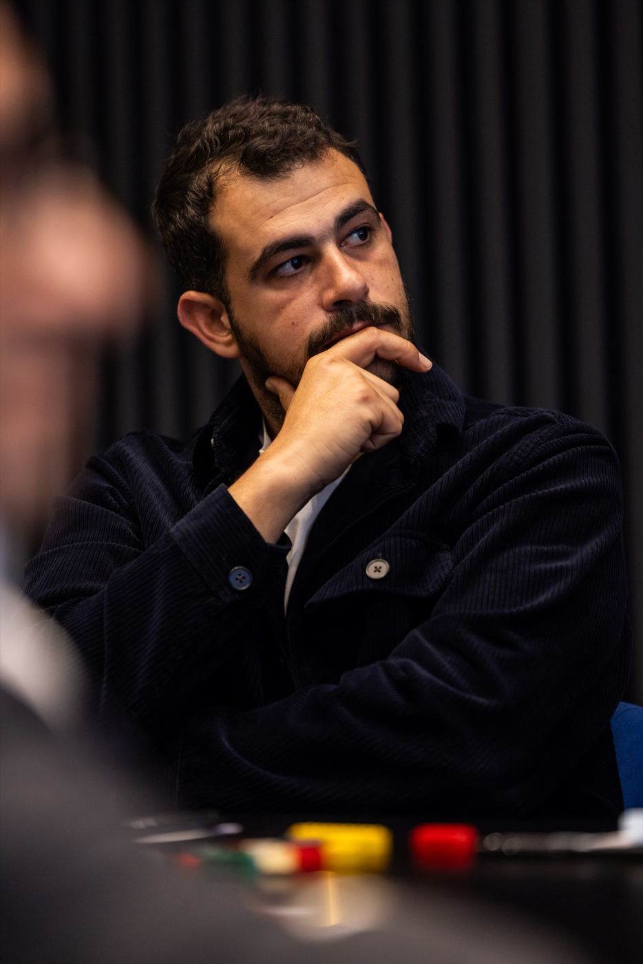 A founder listening